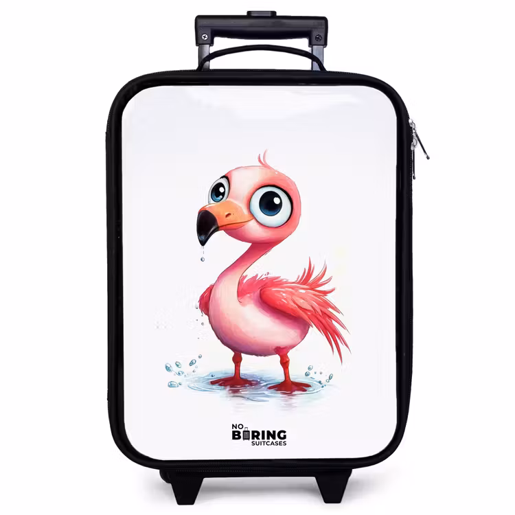 Kinderkoffer - Rosa Flamingo im Wasser — 1