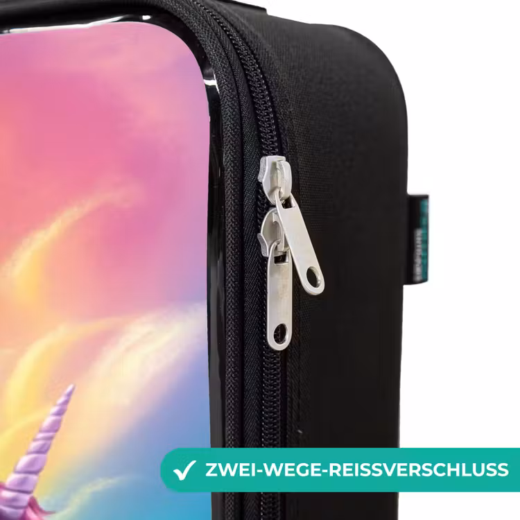 Kinderkoffer - Goldschwänzige Meerjungfrau mit weißem Einhorn — 6