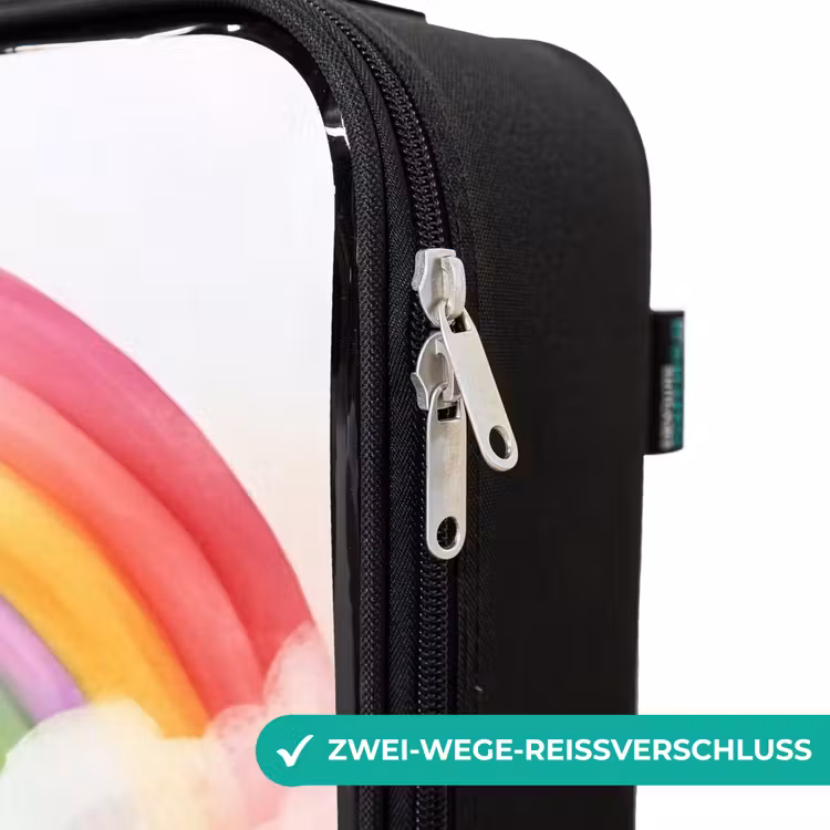 Kinderkoffer - Mädchen mit lila Drache unter Regenbogen — 6