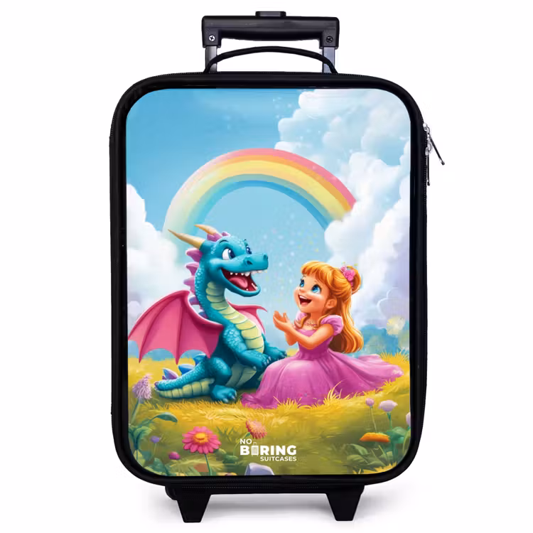 Kinderkoffer - Prinzessin und Dino in einer bunten Welt — 1