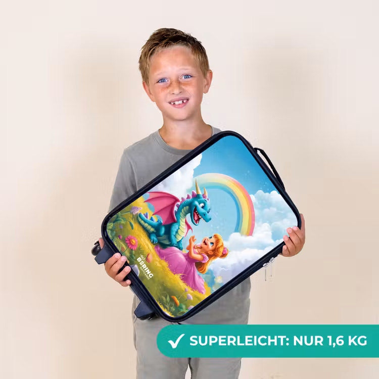 Kinderkoffer - Prinzessin und Dino in einer bunten Welt — 2