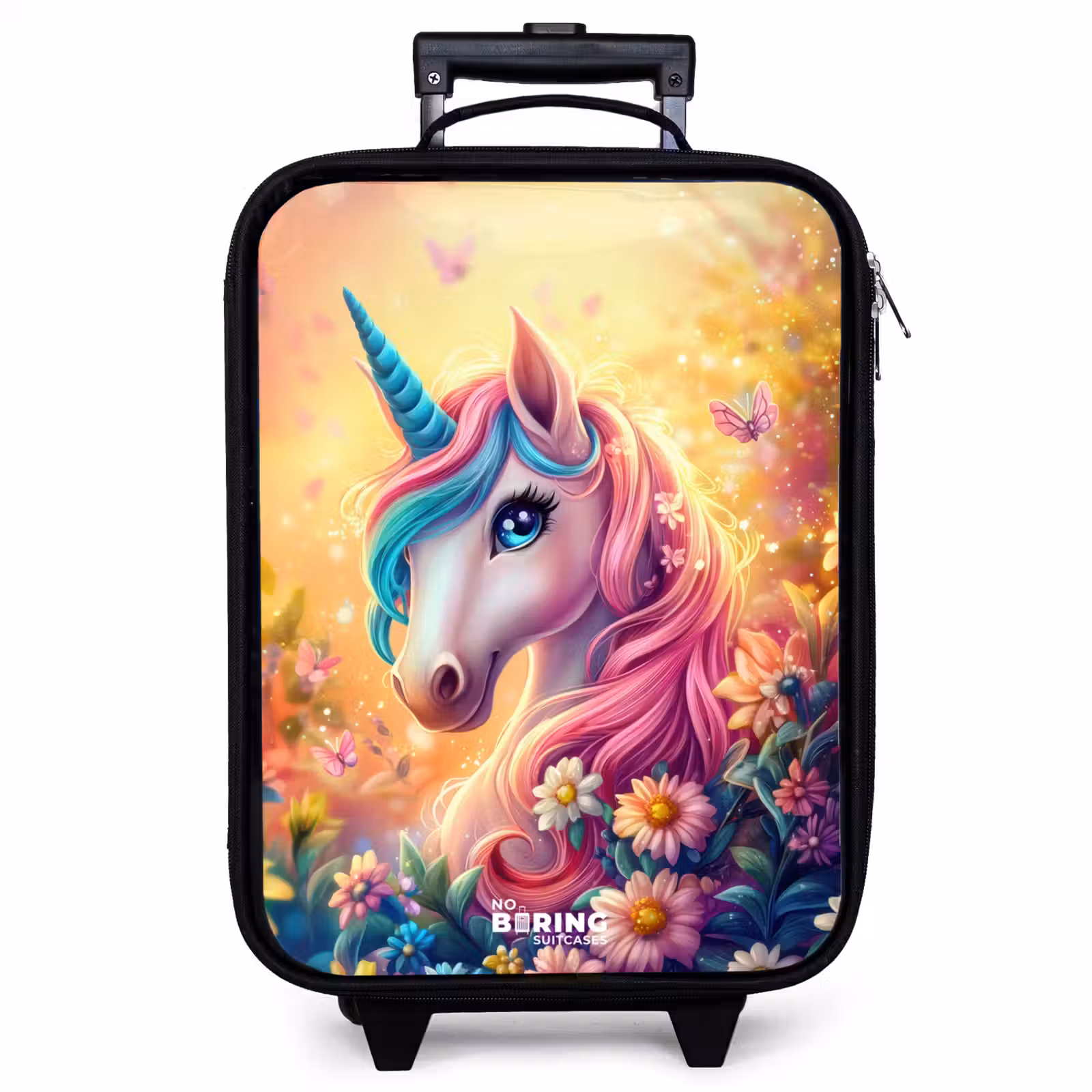 Kinderkoffer - Einhorn mit bunten Blumen — 1