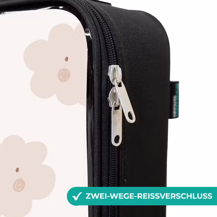 Kinderkoffer - Fröhliche Wolken mit Gesichtern auf cremefarbenem Hintergrund — 6