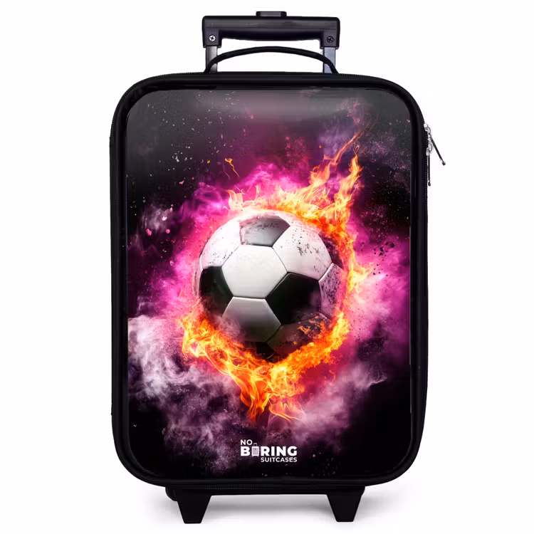 Kinderkoffer - Fußball in rosa Feuer Explosion — 1