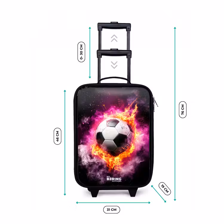 Kinderkoffer - Fußball in rosa Feuer Explosion — 7