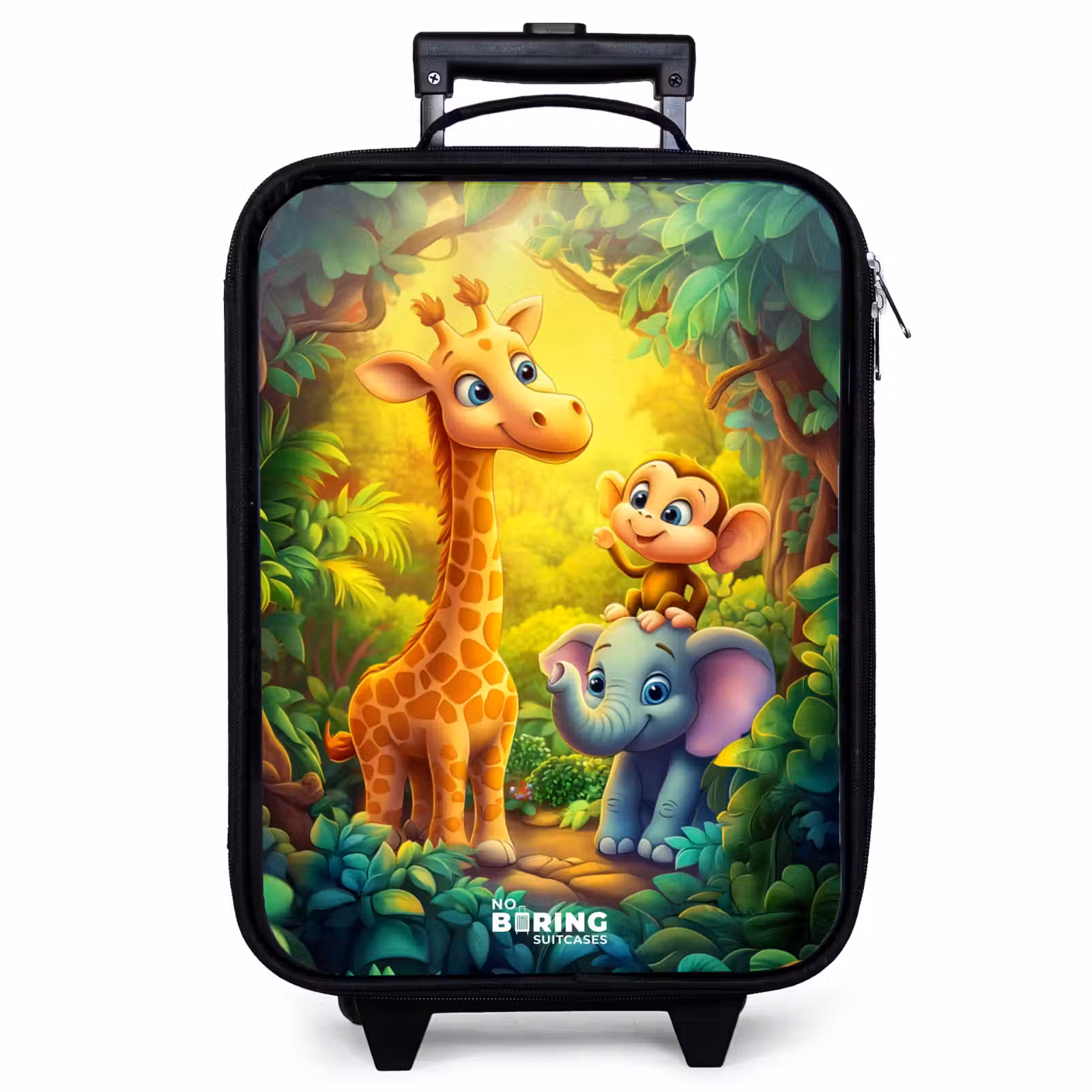 Kinderkoffer - Giraffe, Elefant und Affe im Wald — 1