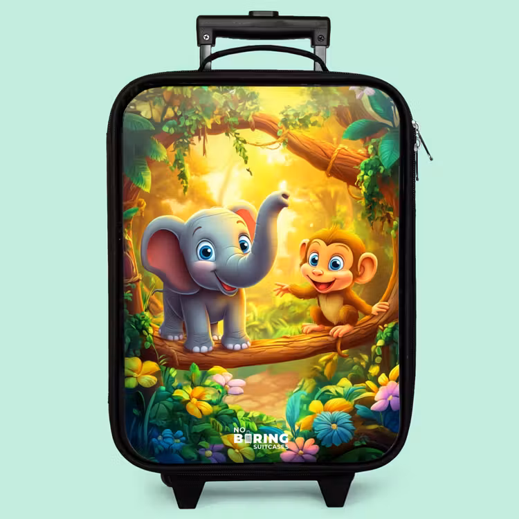 Kinderkoffer - Elefant und Affe im bunten Dschungel — 3