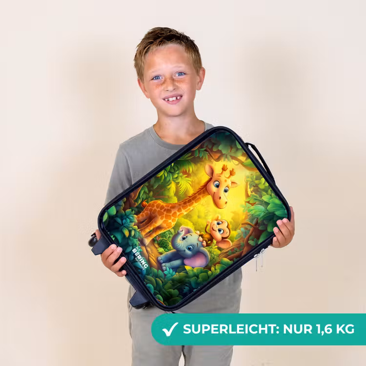 Kinderkoffer - Giraffe, Elefant und Affe im Wald — 2
