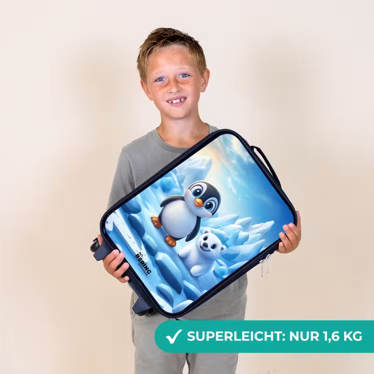 Kinderkoffer - Pinguin und Eisbär auf Eisschollen — 2