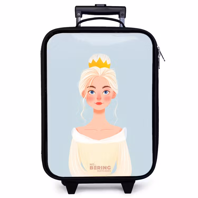 Kinderkoffer - Prinzessin mit goldener Krone - Blau — 1