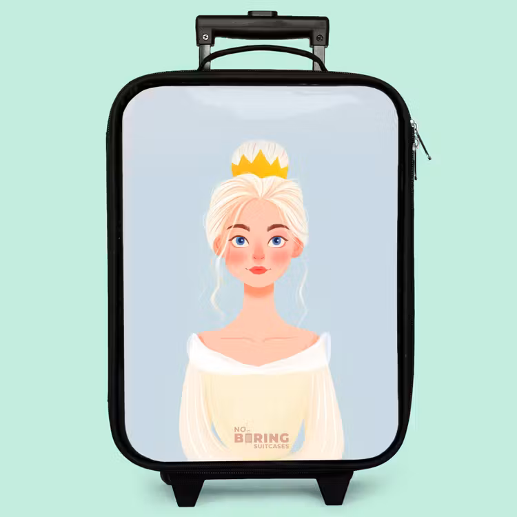Kinderkoffer - Prinzessin mit goldener Krone - Blau — 3