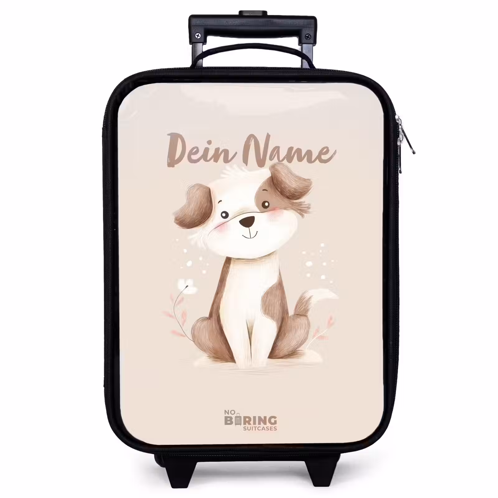 Kinderkoffer - Hund in Braun und Beige — 1