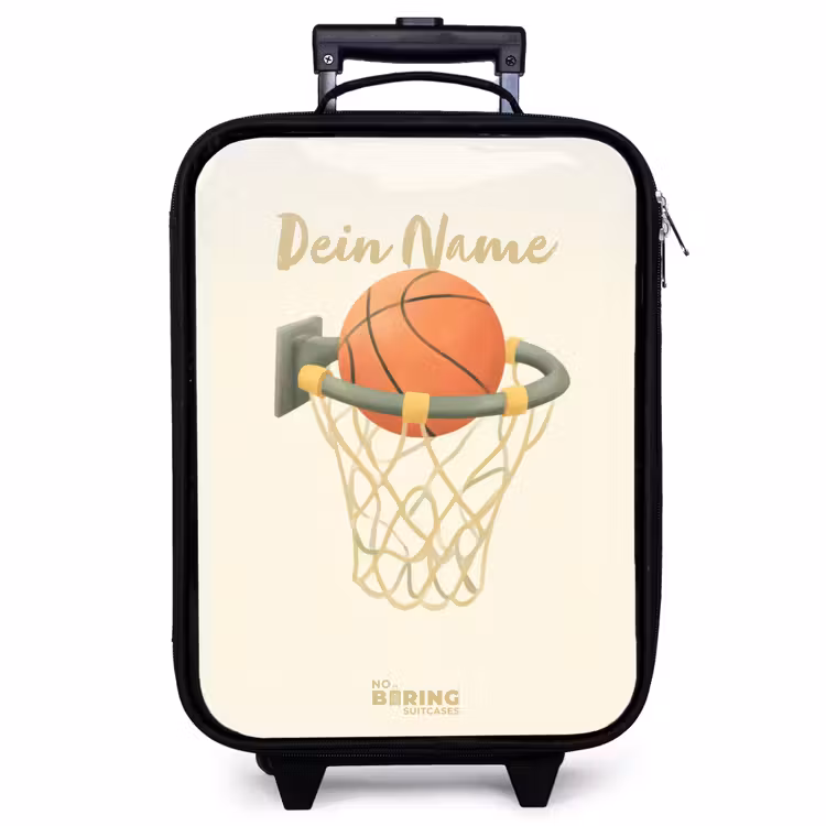 Kinderkoffer - Basketball in neutralen Farben — 1