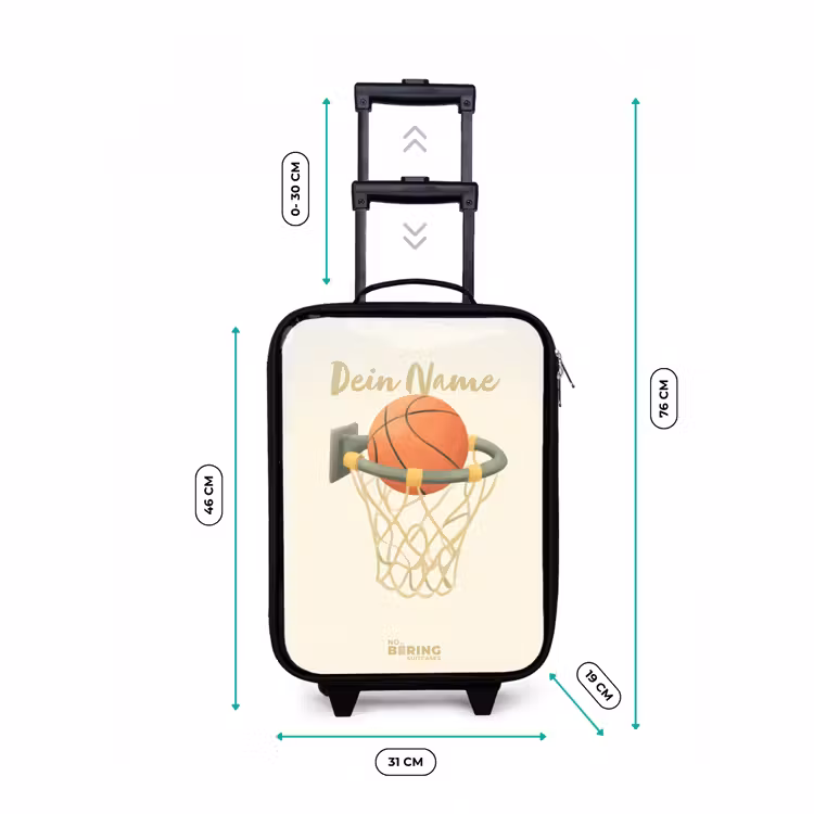 Kinderkoffer - Basketball in neutralen Farben — 7