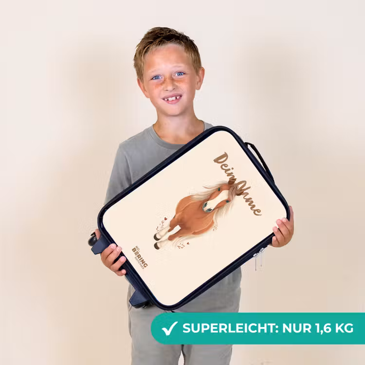 Kinderkoffer - Braunes Pferd im Galopp — 2