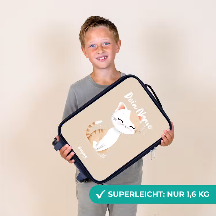 Kinderkoffer - Kätzchen in Beige und Weiß — 2