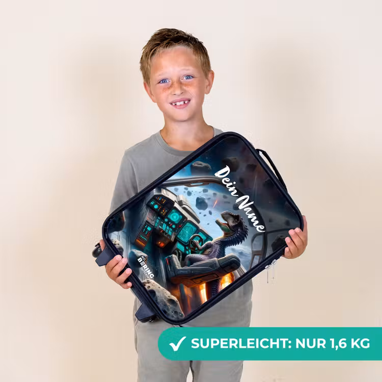Kinderkoffer - Schwarz - Astrodino — 2
