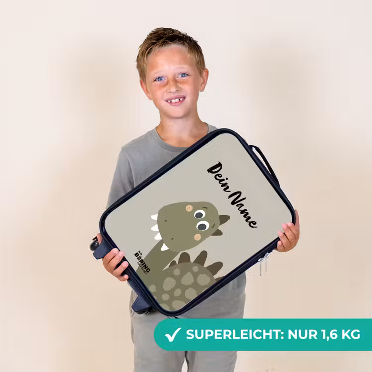 Kinderkoffer - Schwarz - Danny dino — 2