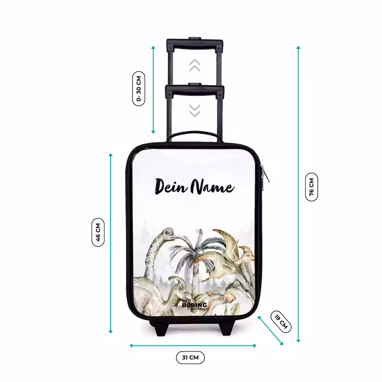 Kinderkoffer - Schwarz - Dino-Dschungel — 7