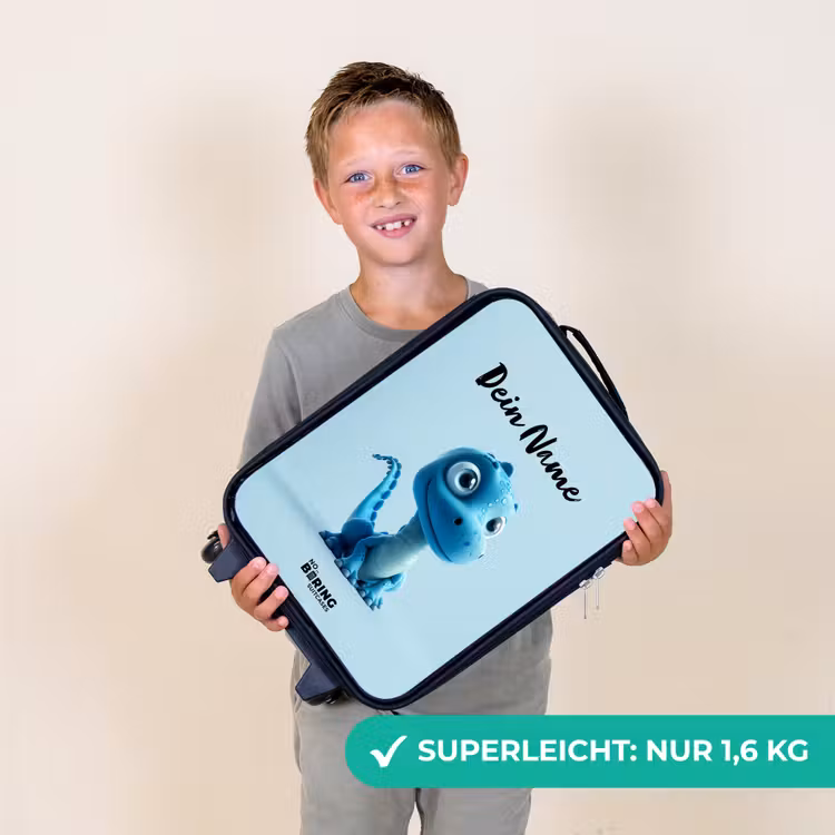 Kinderkoffer - Schwarz - Glücklicher Bronto — 2