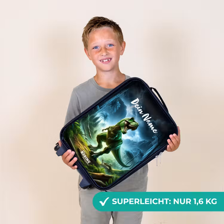 Kinderkoffer - Schwarz - Junglosaurus — 2
