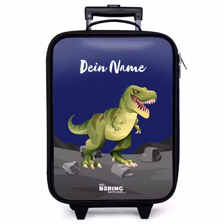 Kinderkoffer - Schwarz - Tjibbe T-Rex — 1