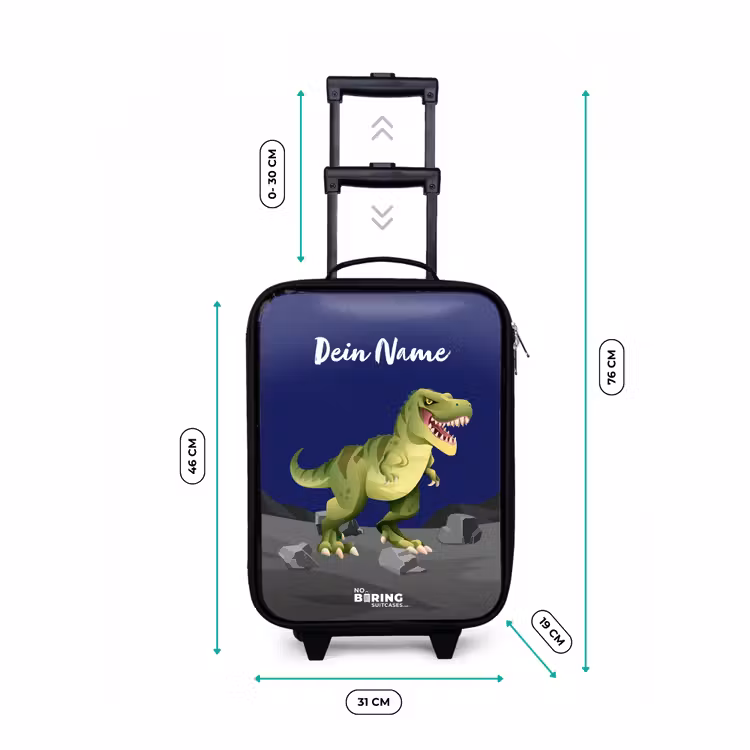 Kinderkoffer - Schwarz - Tjibbe T-Rex — 7