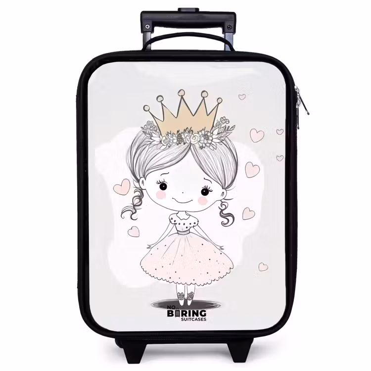 Kinderkoffer - Prinzessin mit Krone und rosa Herzen — 1