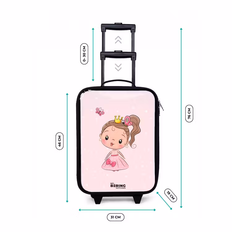 Kinderkoffer - Prinzessin mit rosa Kleid — 4