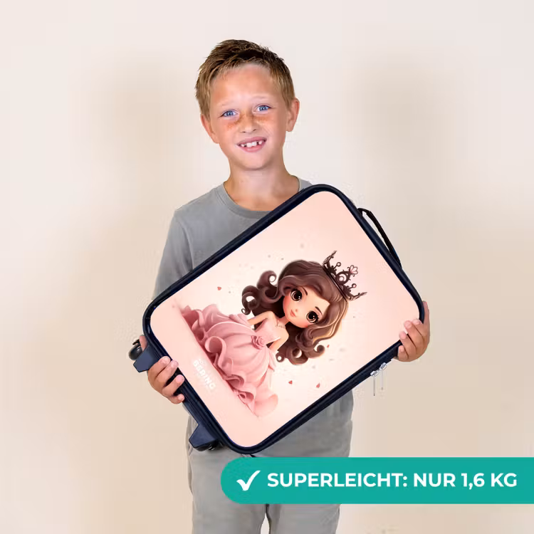 Kinderkoffer - Prinzessin in einem rosa Kleid mit Krone — 2