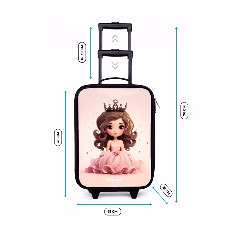 Kinderkoffer - Prinzessin in einem rosa Kleid mit Krone — 7