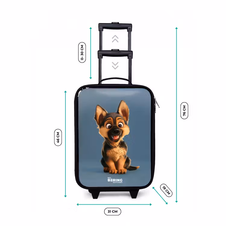 Kinderkoffer - Porträt eines Schäferhundwelpen — 4
