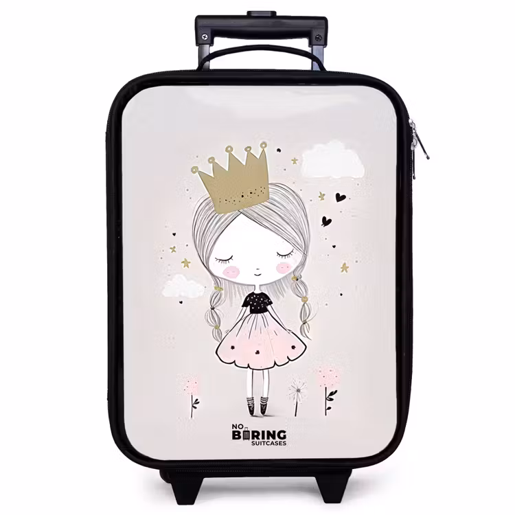 Kinderkoffer - Verträumte Prinzessin mit geflochtenem Haar — 1