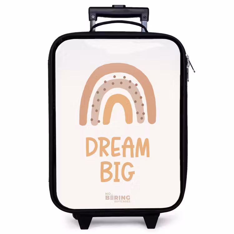 Kinderkoffer - Regenbogen mit dem Zitat 'Dream Big' — 1