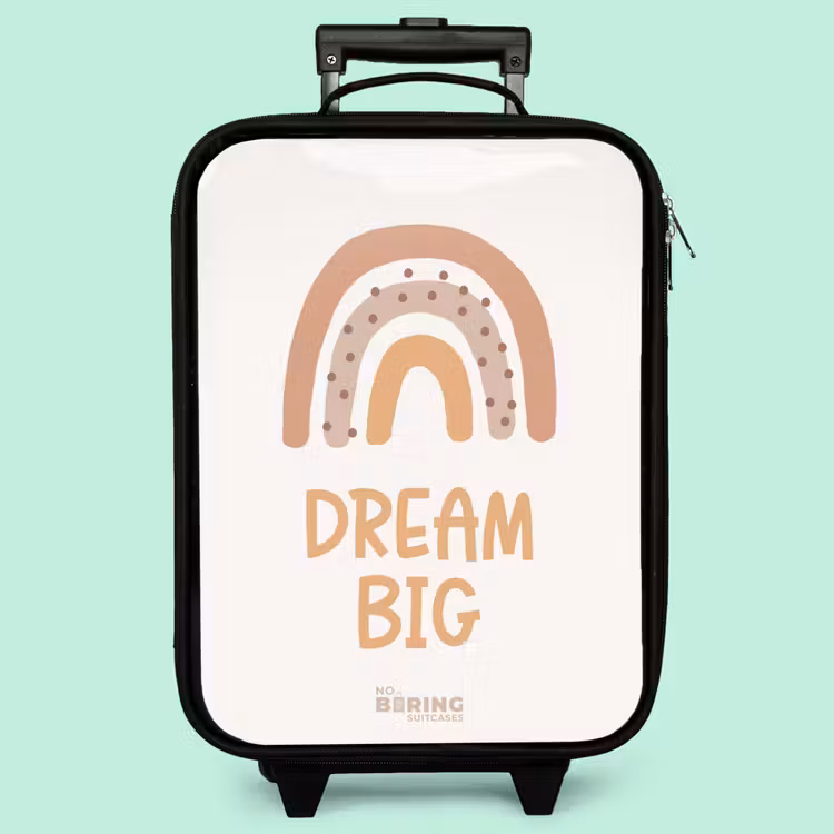 Kinderkoffer - Regenbogen mit dem Zitat 'Dream Big' — 3