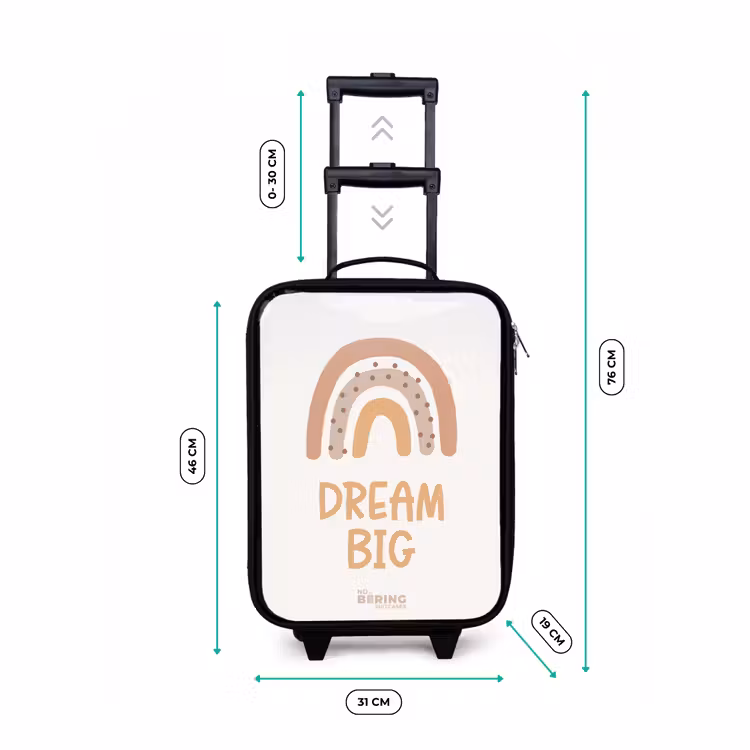 Kinderkoffer - Regenbogen mit dem Zitat 'Dream Big' — 7