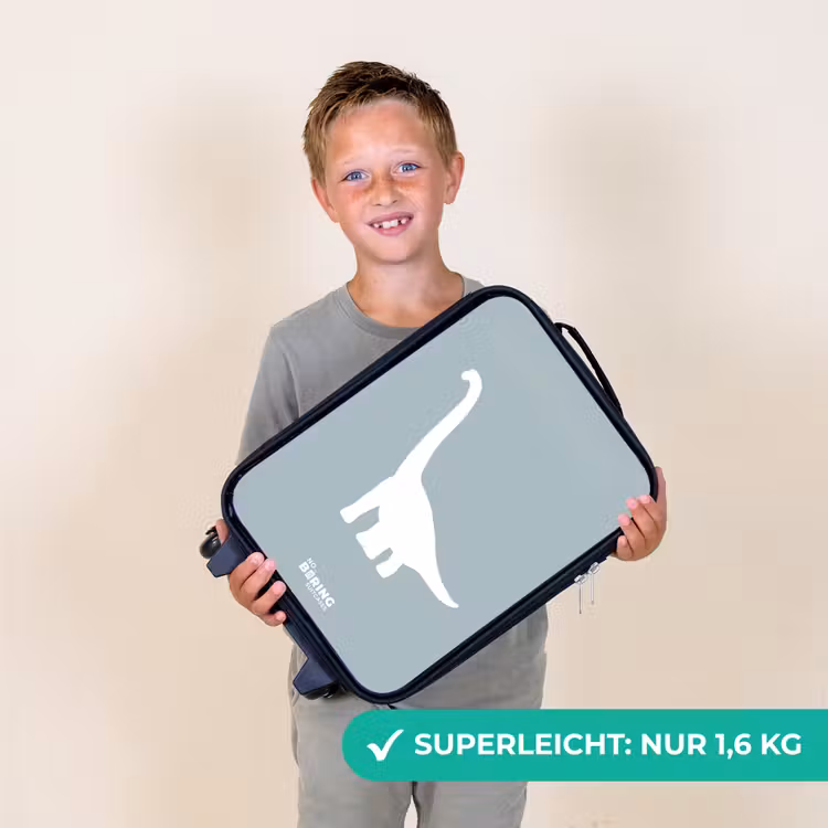Kinderkoffer - Blau mit Brachiosaurus-Dino — 2