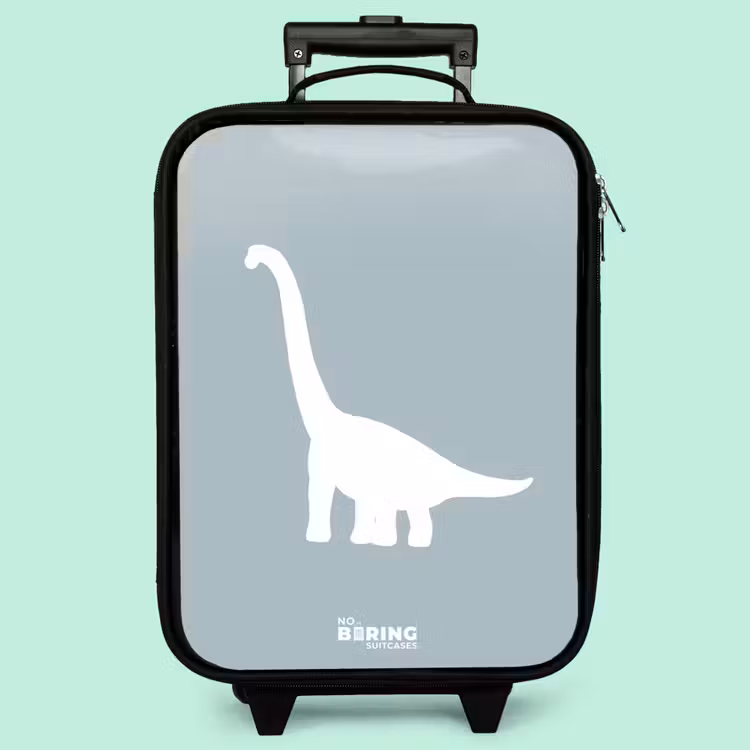 Kinderkoffer - Blau mit Brachiosaurus-Dino — 3