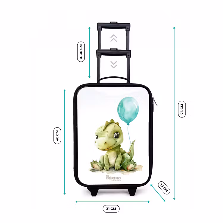 Kinderkoffer - Dino mit blauem Ballon — 7