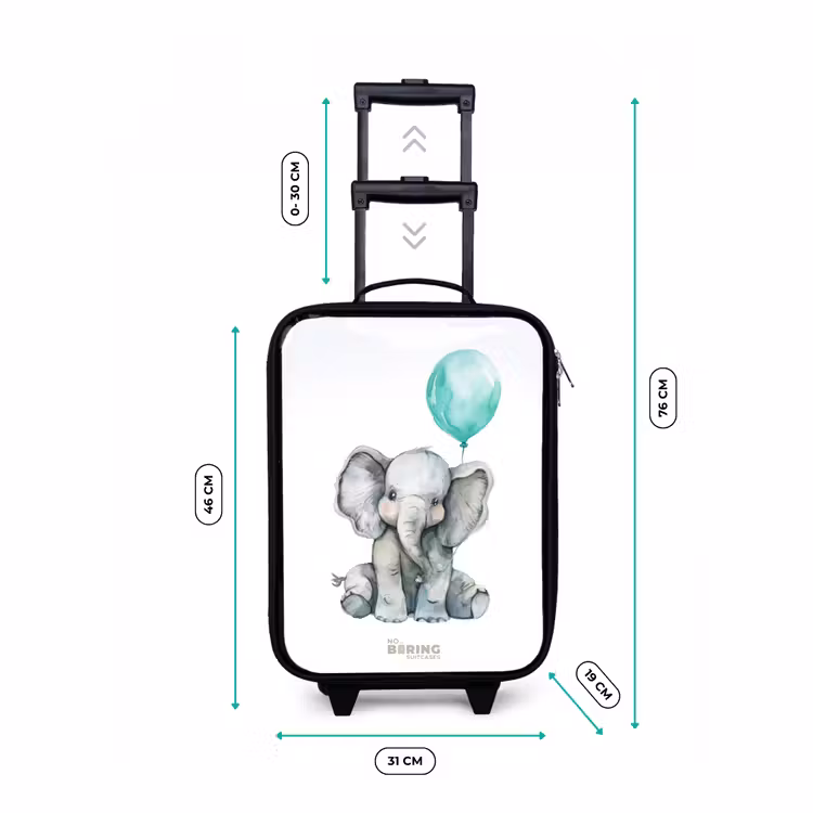 Kinderkoffer - Elefant mit blauem Luftballon — 7