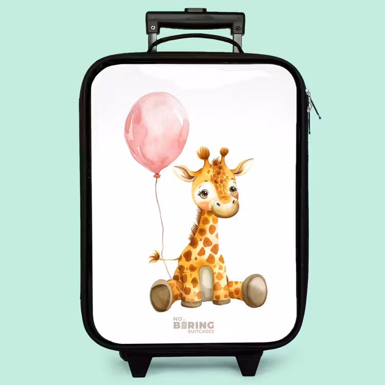 Kinderkoffer - Giraffe mit rosa Luftballon — 3
