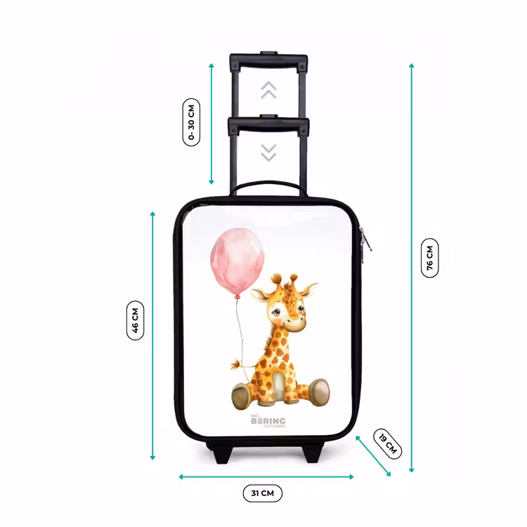 Kinderkoffer - Giraffe mit rosa Luftballon — 7