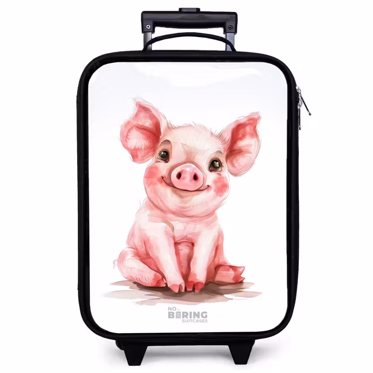 Kinderkoffer - Rosa Babyschweinchen — 1