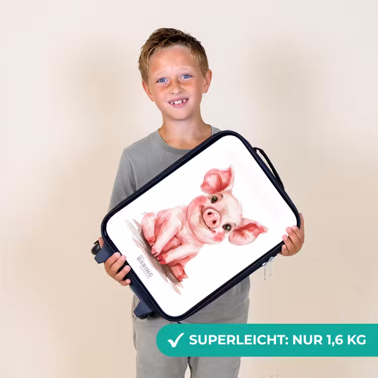 Kinderkoffer - Rosa Babyschweinchen — 2