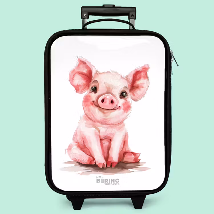 Kinderkoffer - Rosa Babyschweinchen — 3