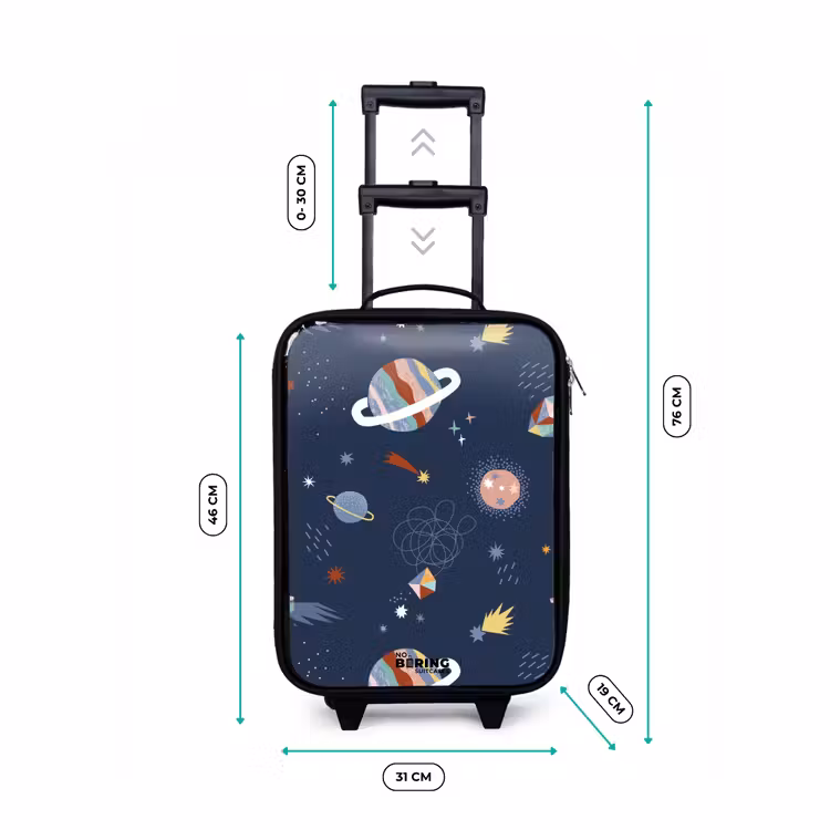 Kinderkoffer - bunte Planeten auf dunklem Hintergrund — 6