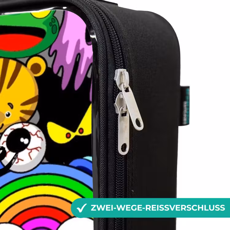 Kinderkoffer - Chaotisch-bunte Monster-Muster — 6