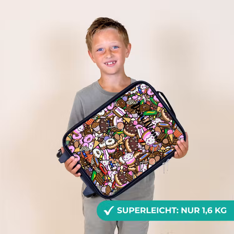 Kinderkoffer - Überlaufendes Muster mit Leckereien — 2
