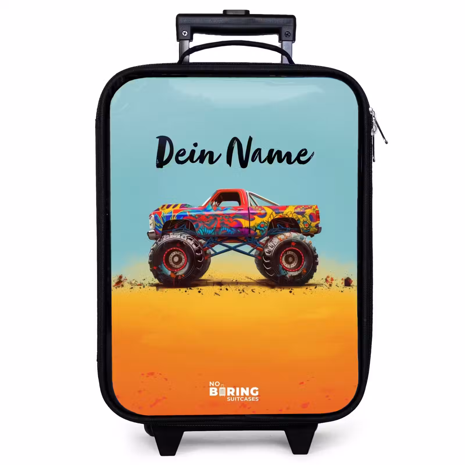Kinderkoffer - Monstertruck mit Graffitidruck im Sand — 1