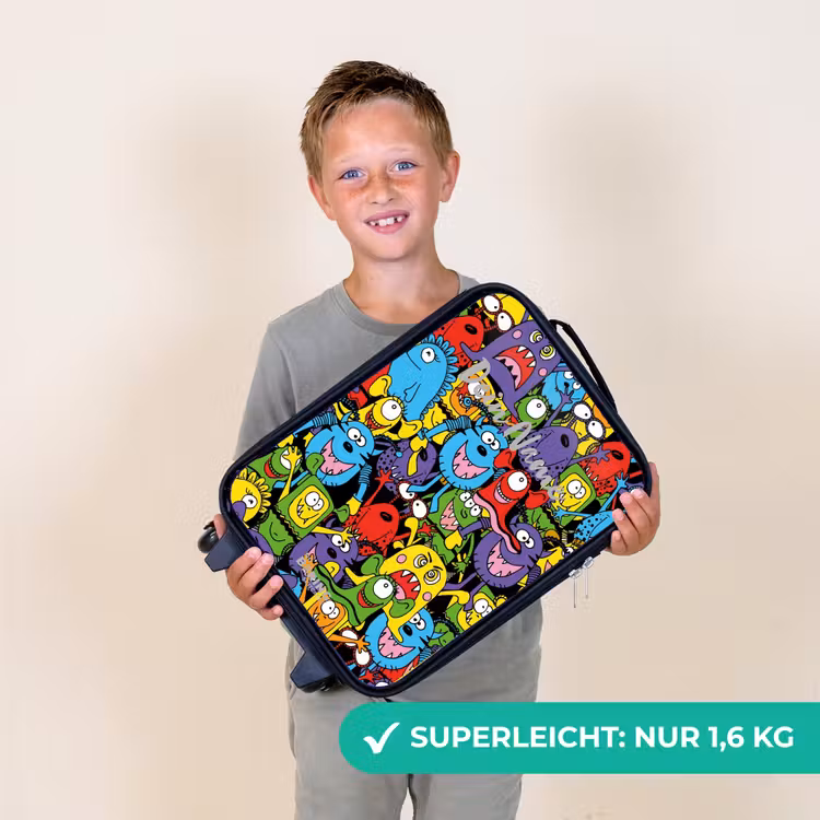 Kinderkoffer - Monster mit leuchtenden Farben — 2
